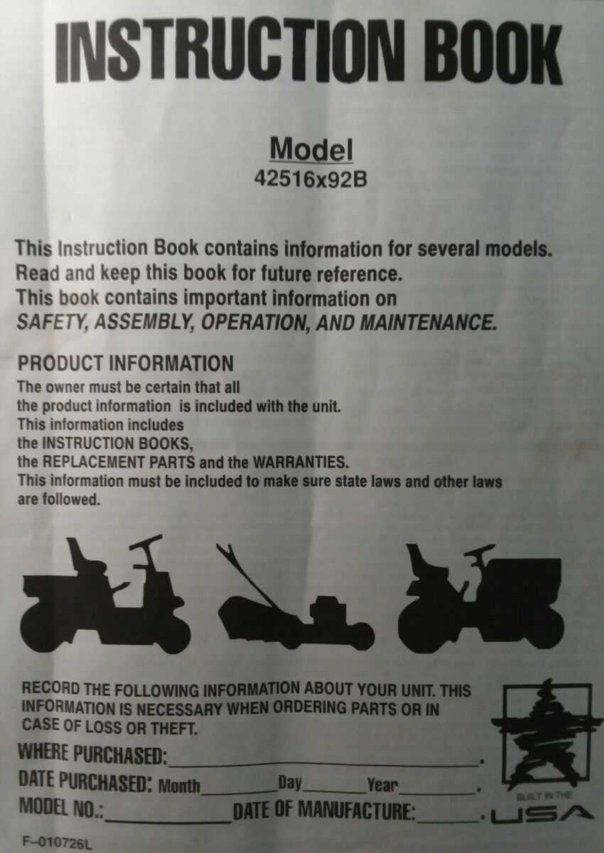 murray lawn mower parts diagram