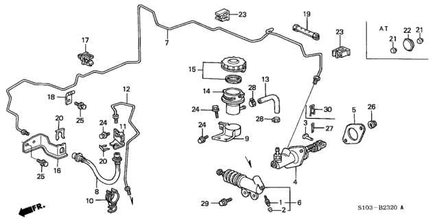 1998 honda crv parts diagram