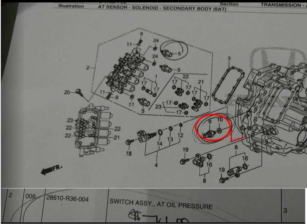 2007 honda odyssey engine parts diagram