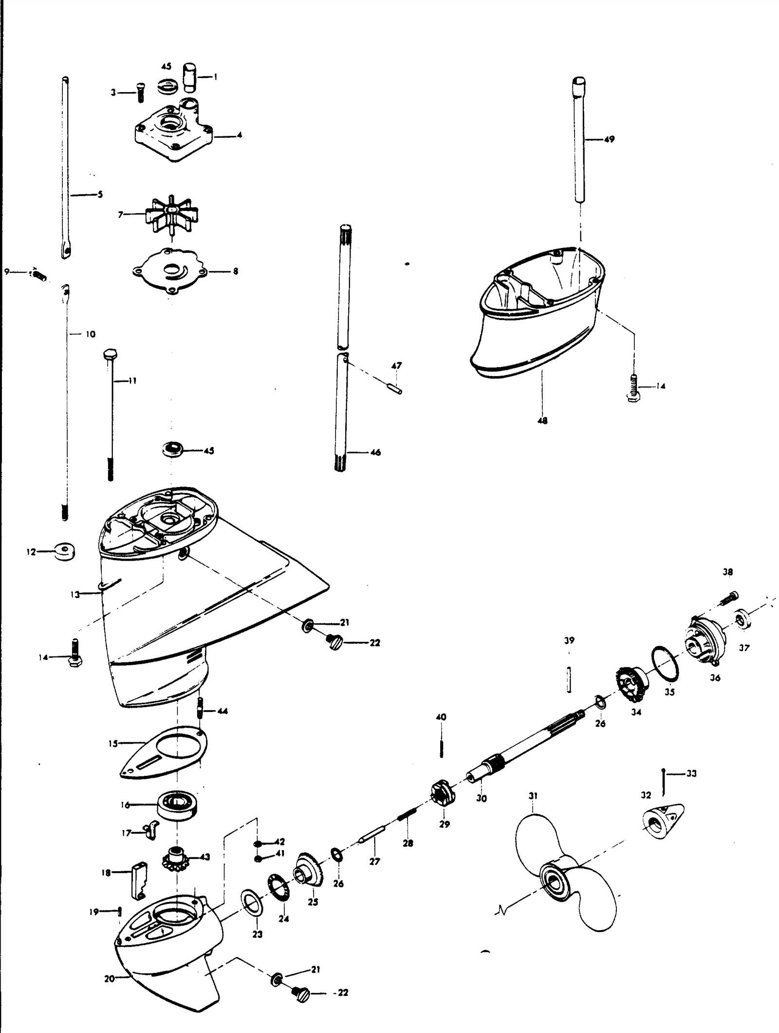 20 hp mercury outboard parts diagram
