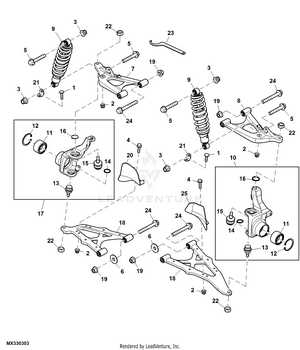 john deere gator 825i front differential parts diagram