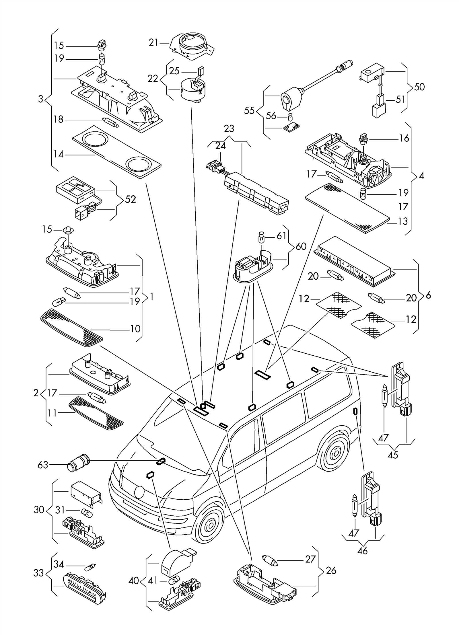 vw t4 parts diagrams