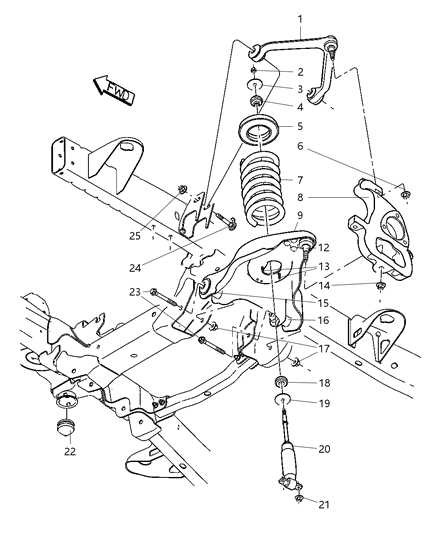 2001 dodge ram 2500 front end parts diagram