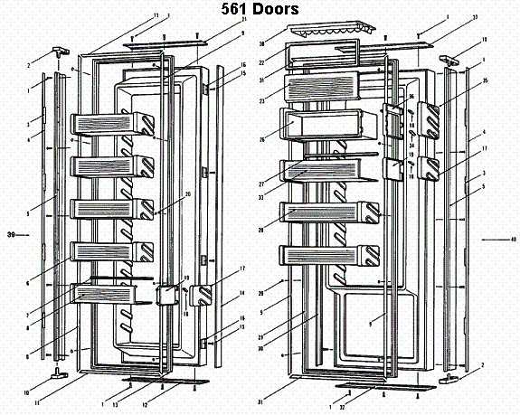 sub zero 650 refrigerator parts diagram