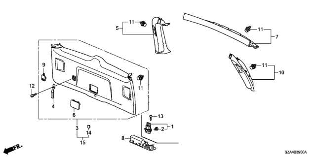 2015 honda pilot parts diagram
