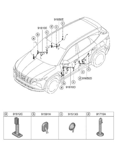 2022 hyundai tucson parts diagram