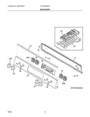 frigidaire oven door parts diagram