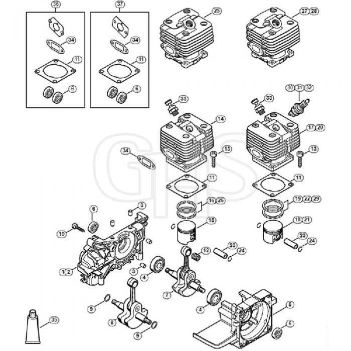 stihl fs 350 parts diagram