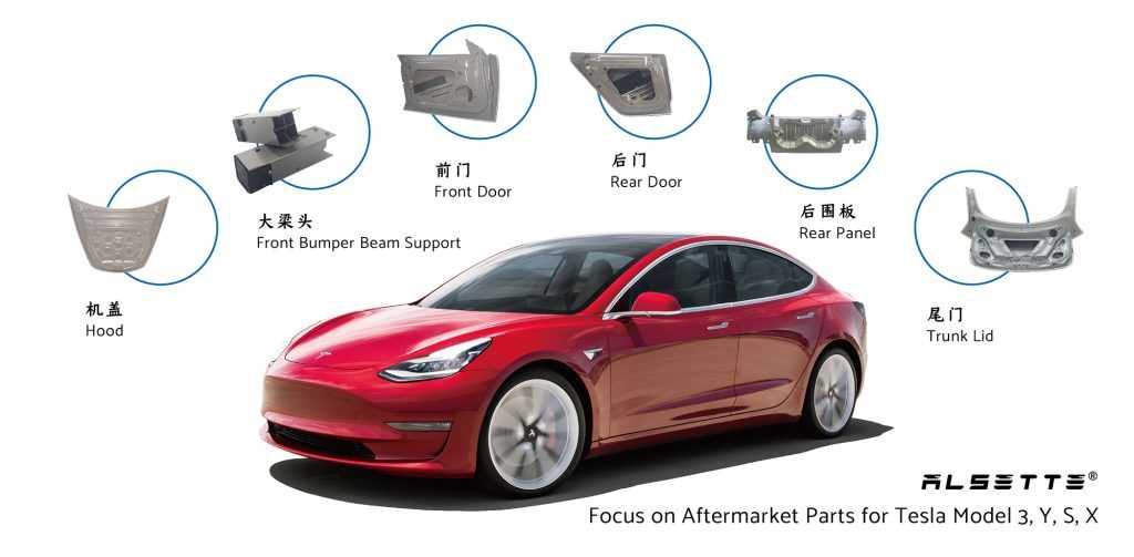 tesla model y parts diagram