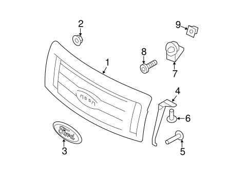 2014 ford f150 body parts diagram