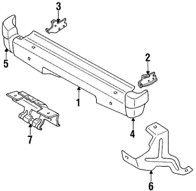 2011 ford f150 rear bumper parts diagram