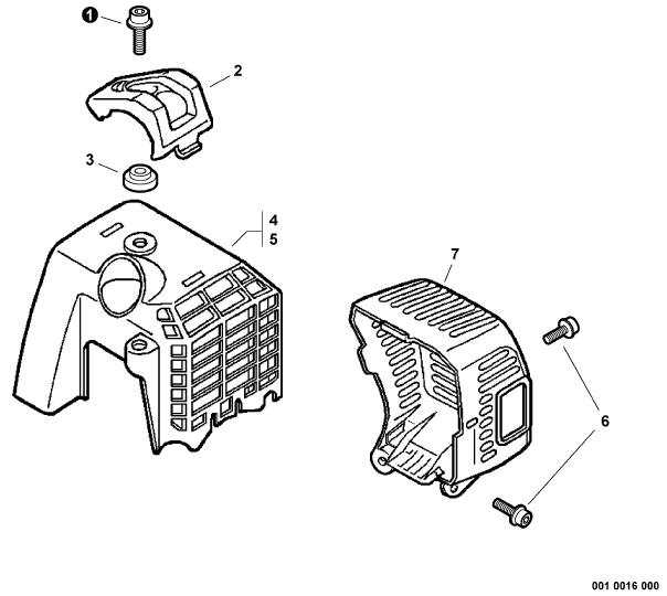 echo hedge trimmer parts diagram