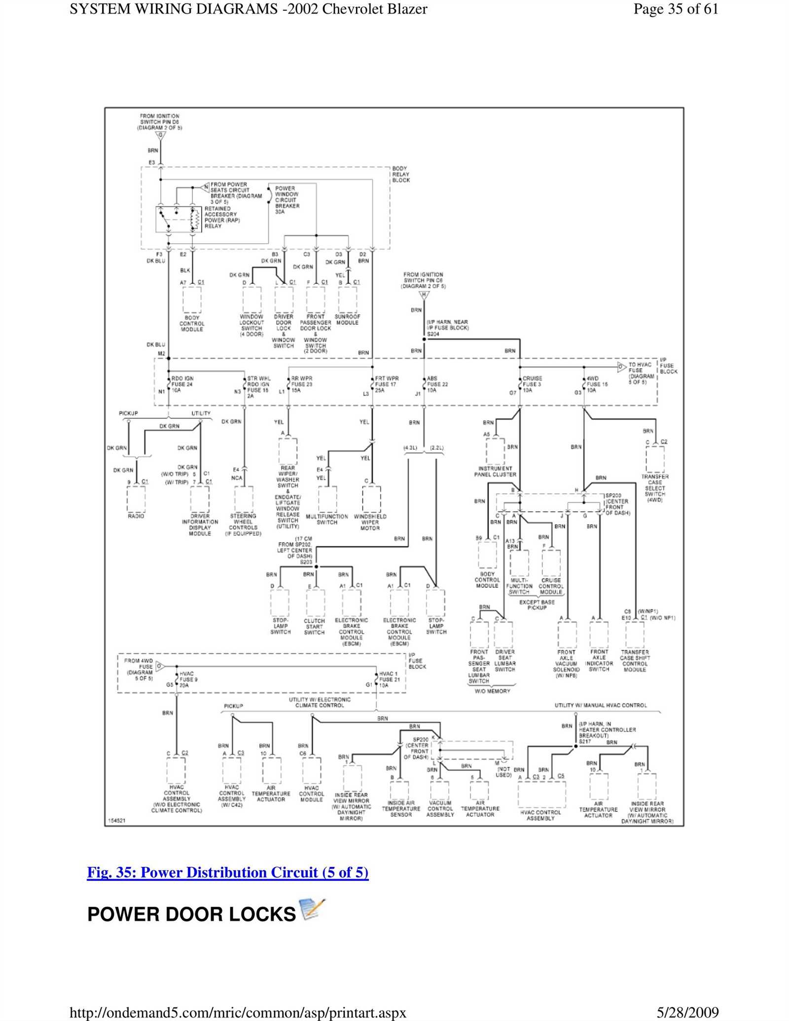 2002 chevy blazer parts diagram