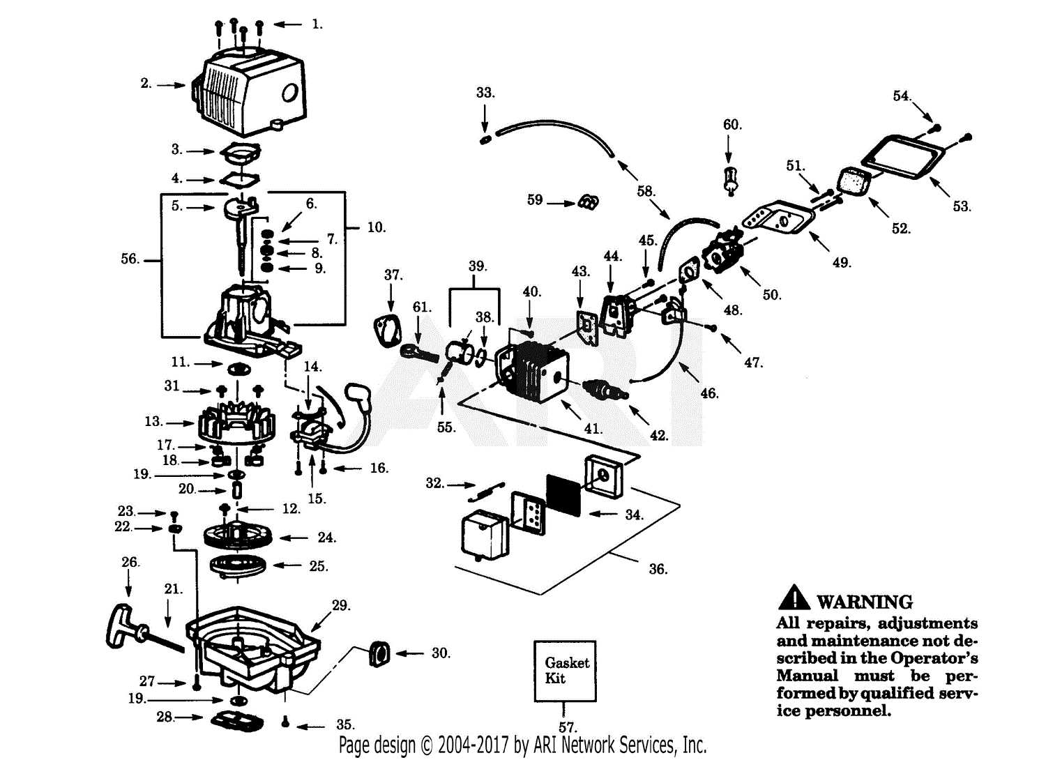 gas weed eater parts diagram