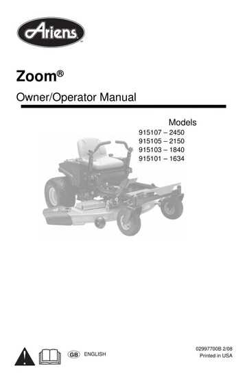 ariens zoom xl 54 parts diagram