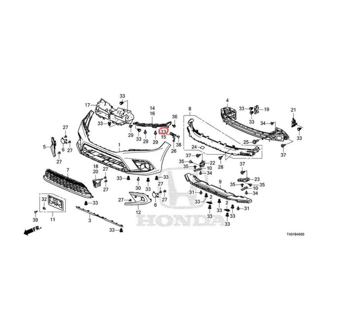 2017 honda civic parts diagram