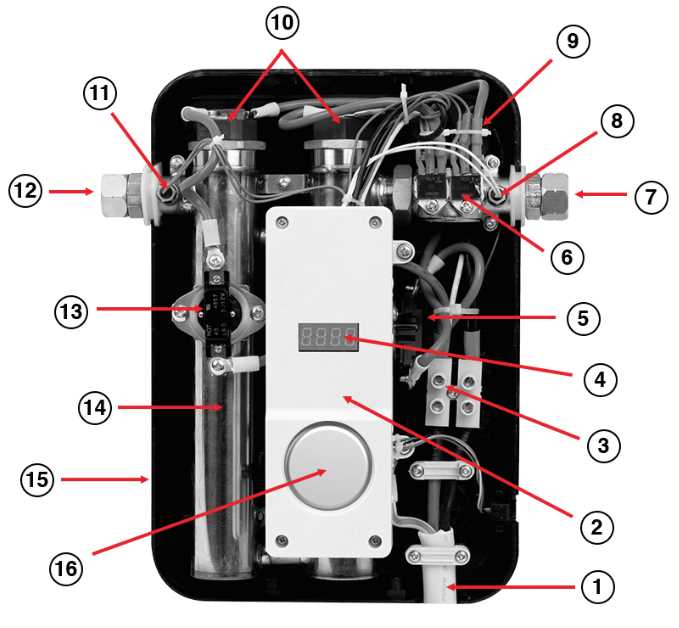 electric hot water heater parts diagram