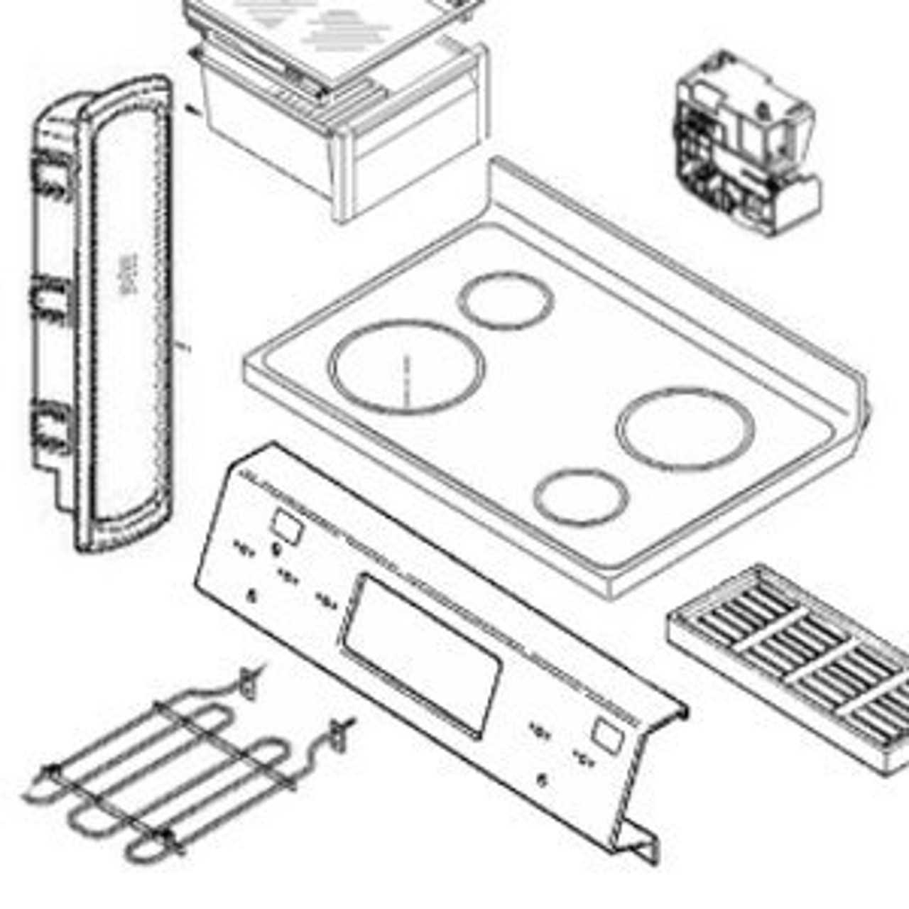 frigidaire oven door parts diagram