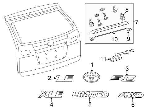 2011 toyota sienna parts diagram