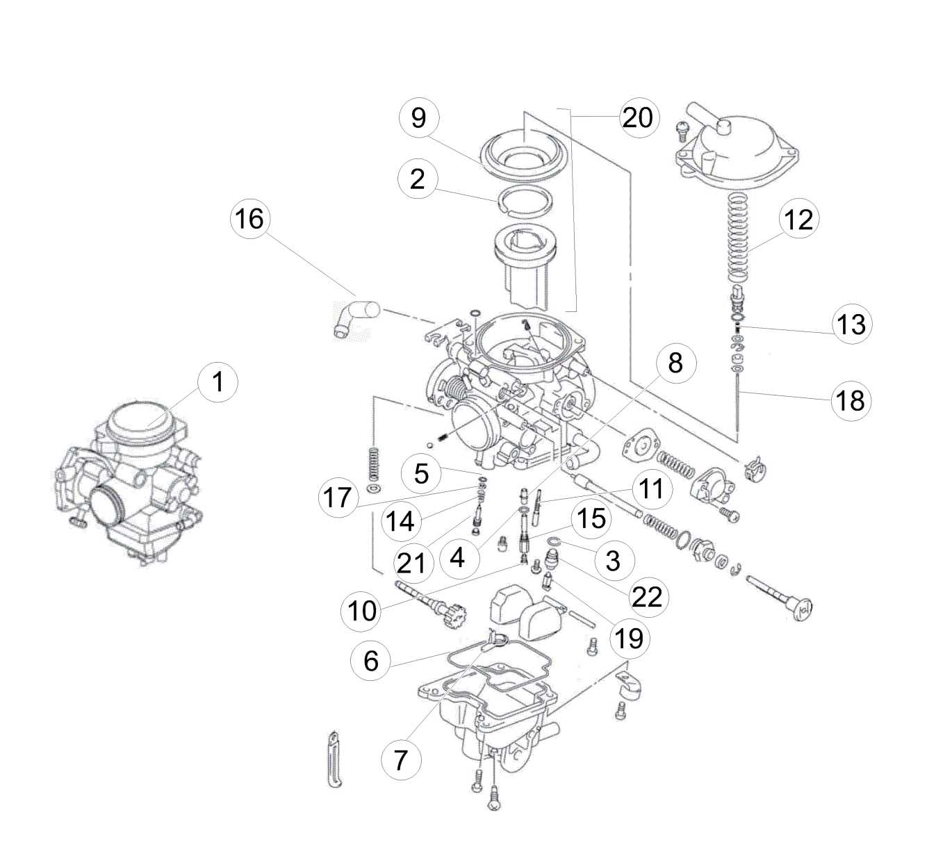 beta evo parts diagram