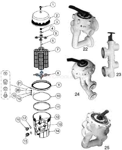 pentair filter parts diagram