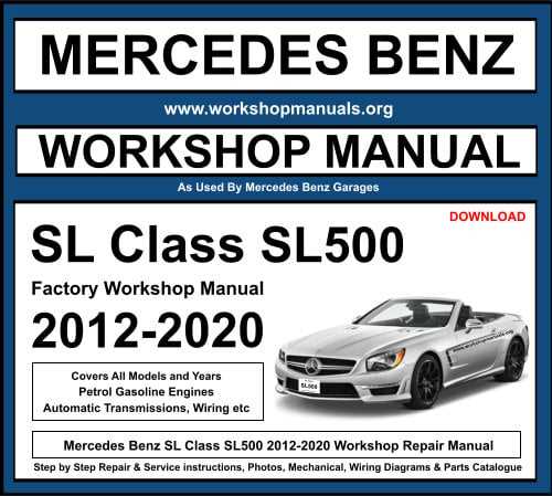 mercedes sl500 parts diagram