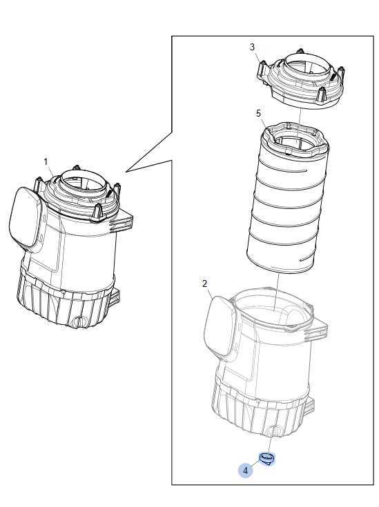 air filter parts diagram