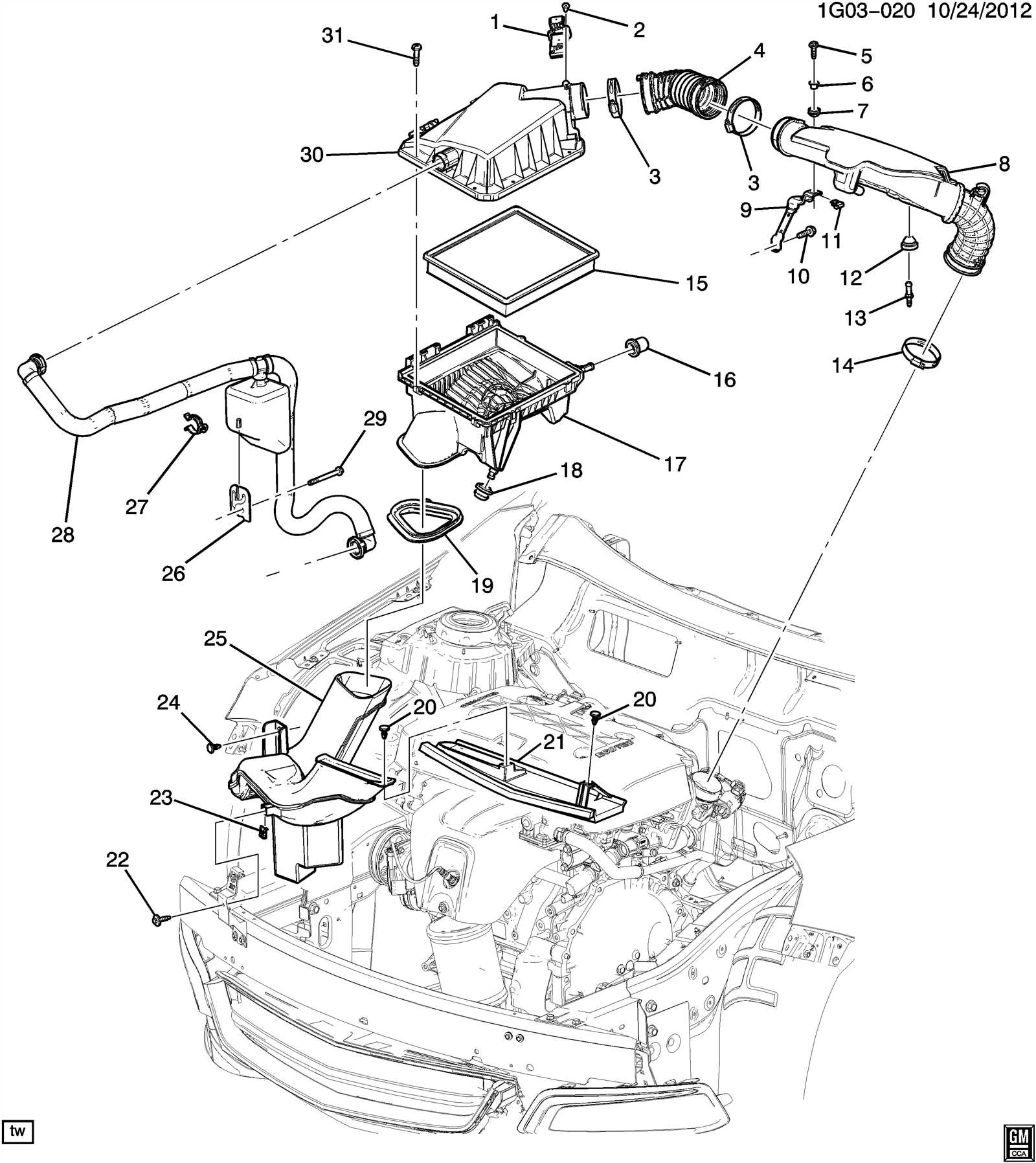 2012 chevy impala parts diagram