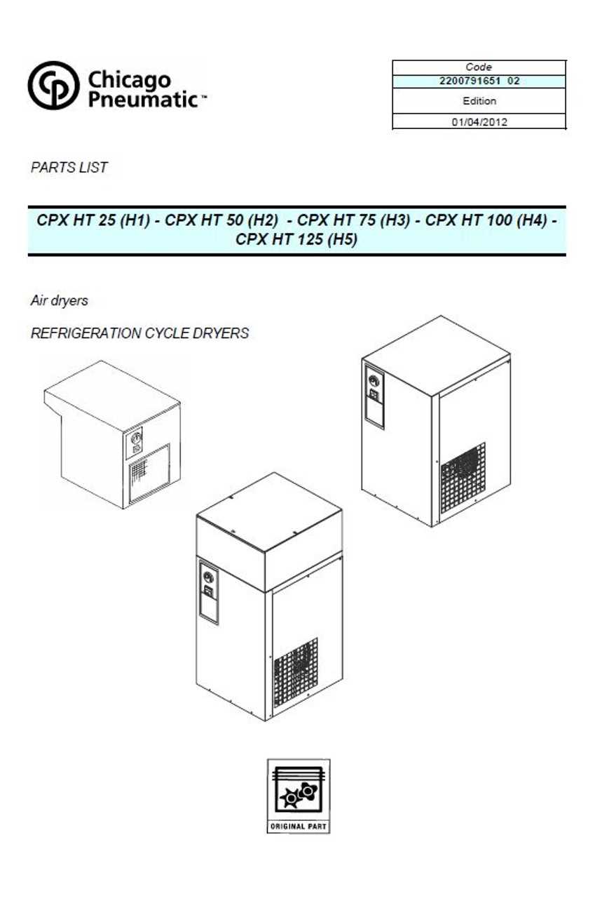 chicago pneumatic parts diagram