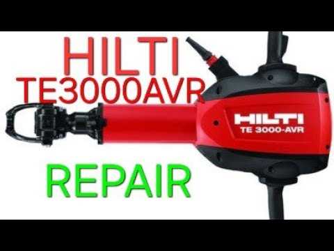 hilti te 3000 avr parts diagram