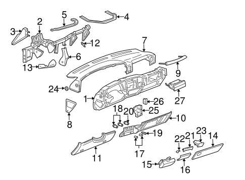 2007 gmc sierra parts diagram