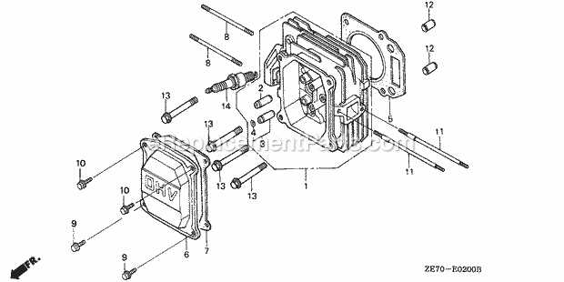 honda 160cc engine parts diagram