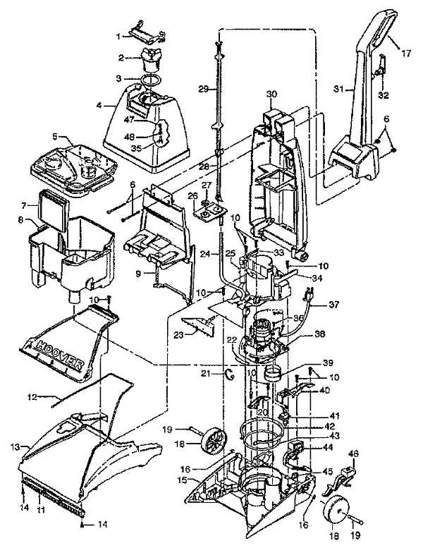 hoover smartwash parts diagram