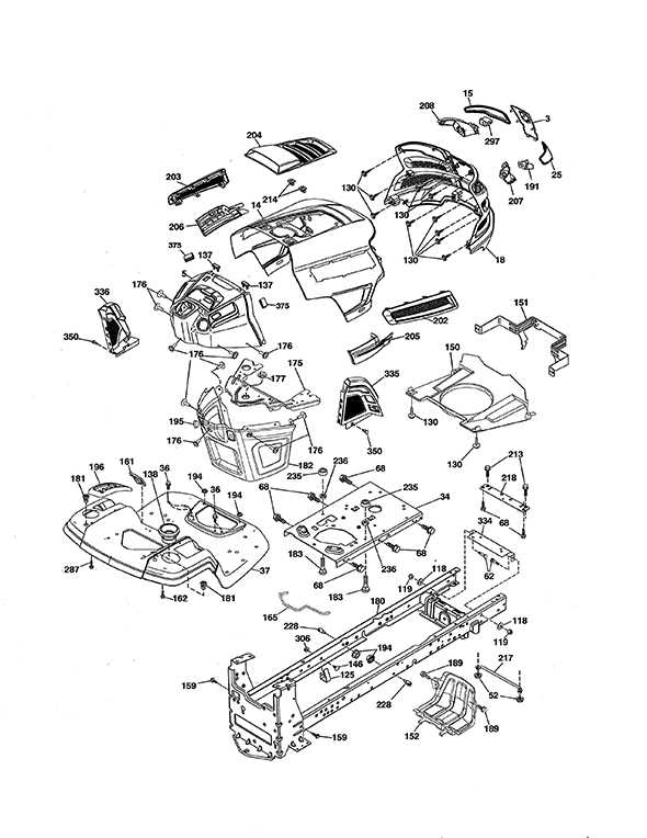 husqvarna yth 150 parts diagram