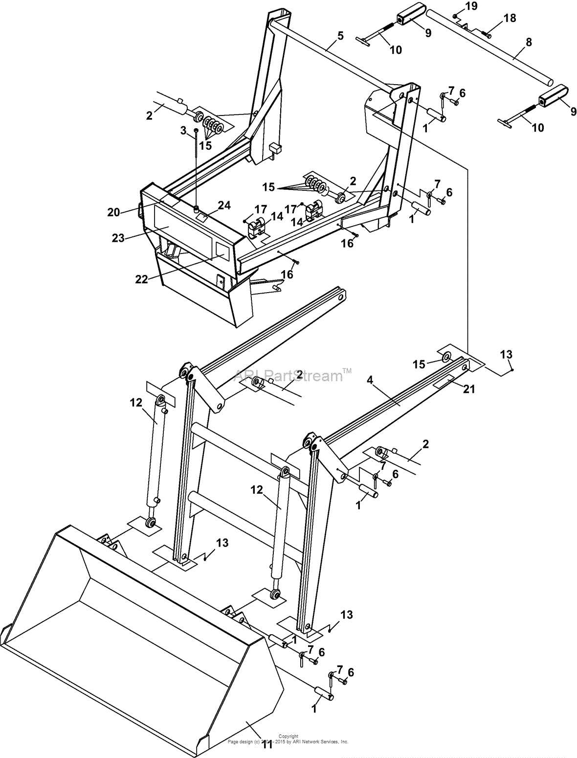 bobcat s205 parts diagram