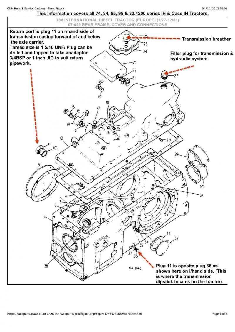 international 574 parts diagram