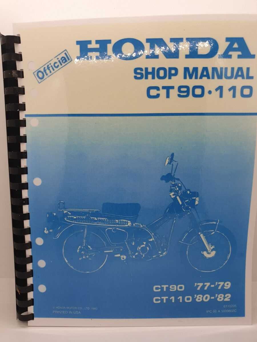 1972 honda ct90 parts diagram