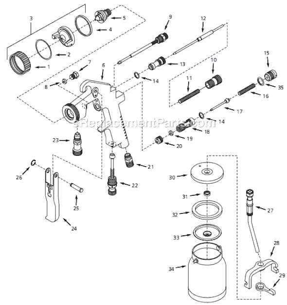 campbell hausfeld paint sprayer parts diagram