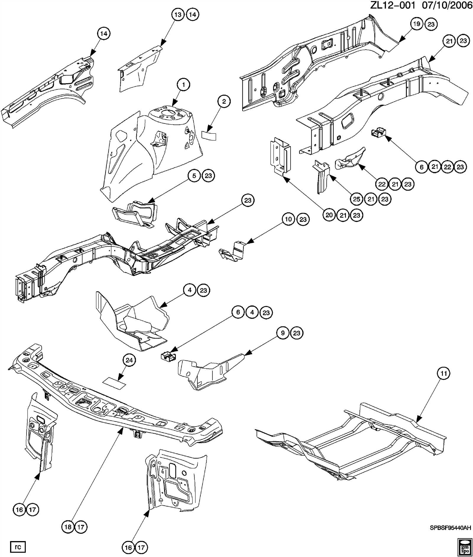 2008 saturn vue body parts diagram