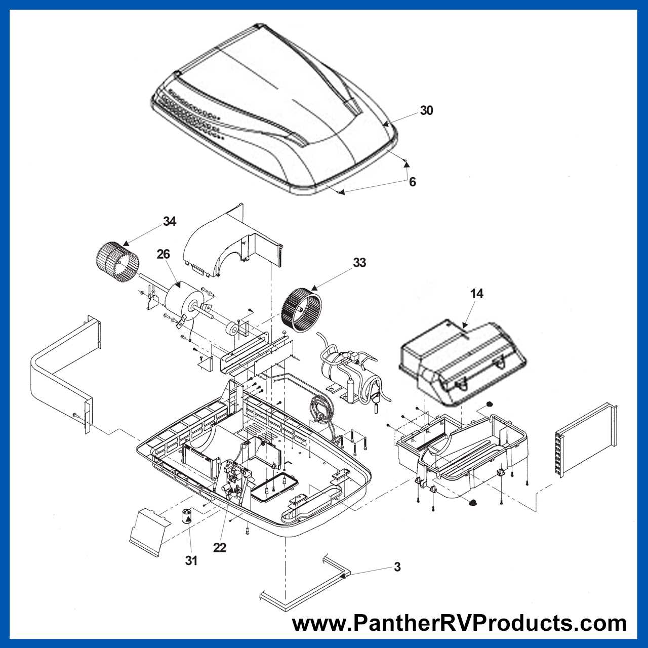 home air conditioner parts diagram