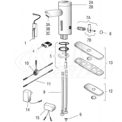 diagram of faucet parts