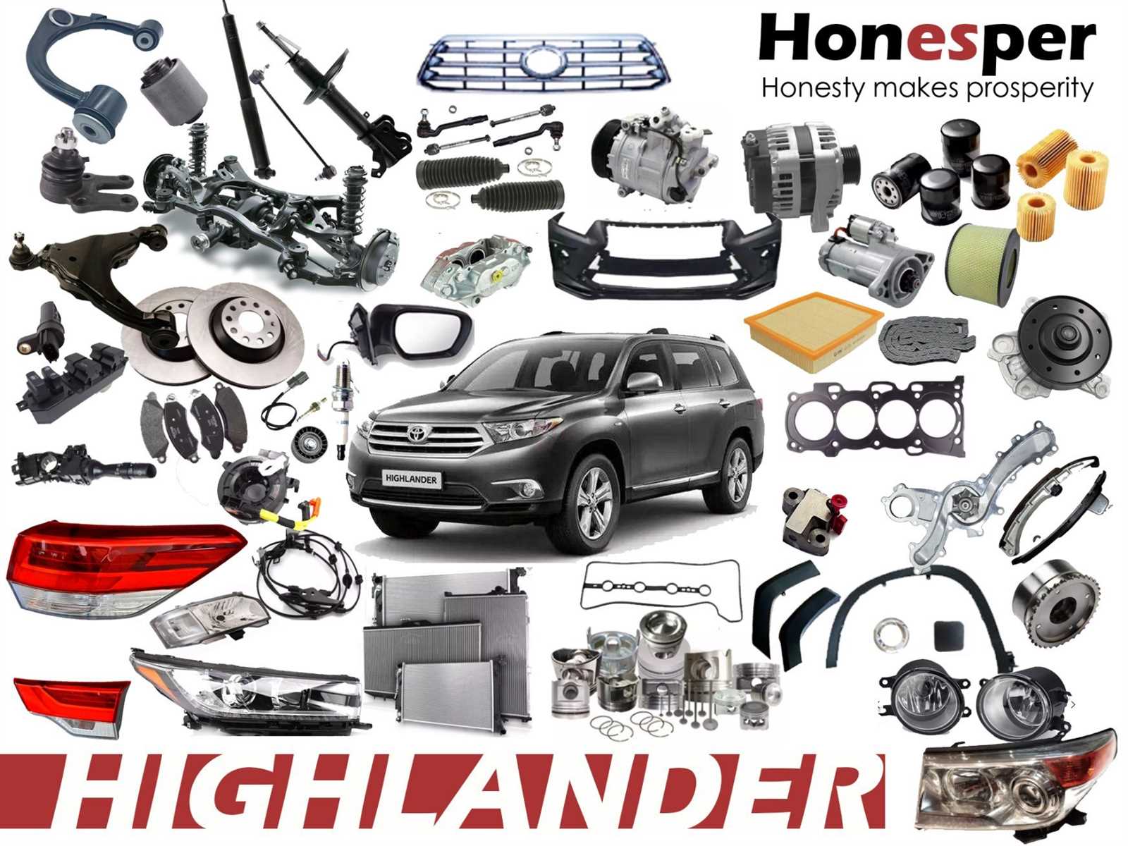 2015 toyota highlander parts diagram