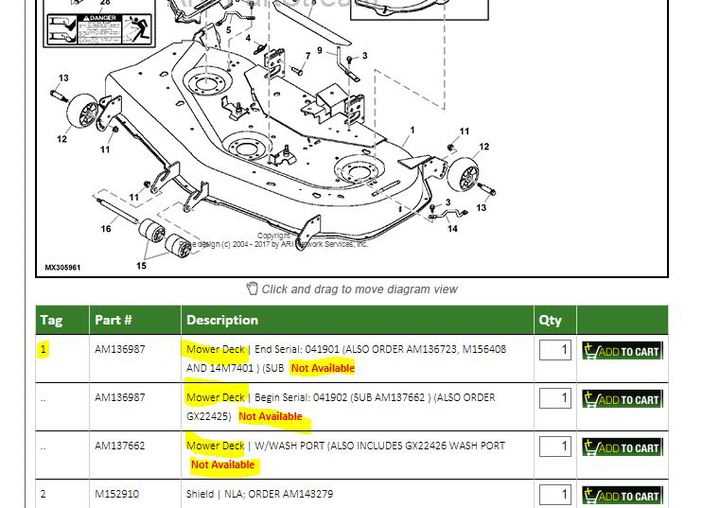 john deere 1435 parts diagram