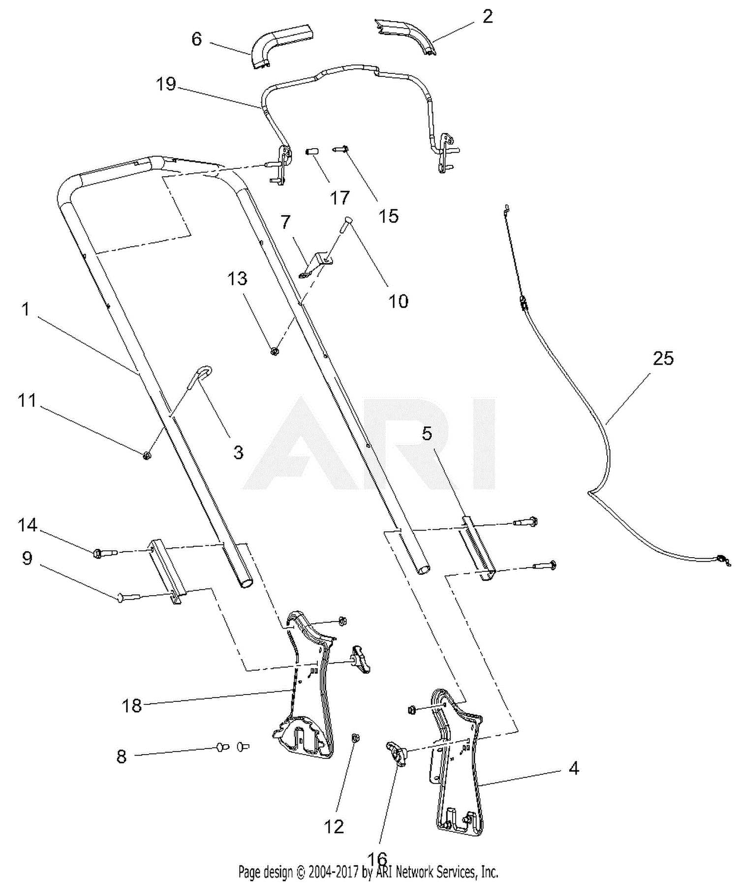 john deere 42 deck parts diagram