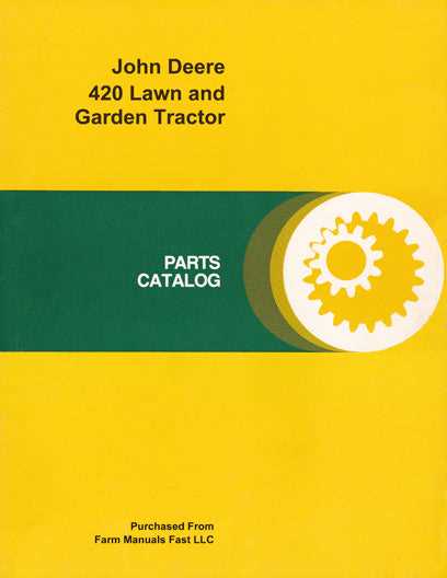 john deere 420 tractor parts diagram