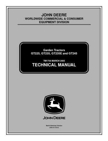 john deere gt225 parts diagram
