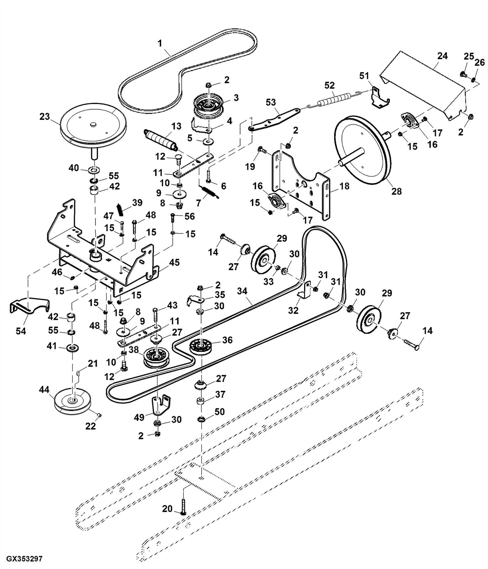 john deere la150 parts diagram