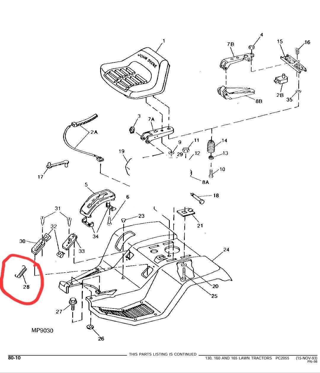 john deere lawn tractor parts diagram