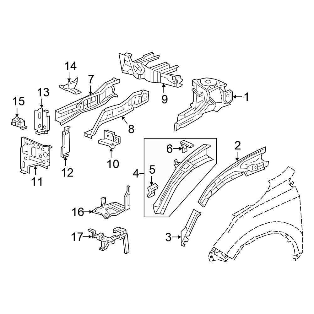 2018 honda cr v body parts diagram