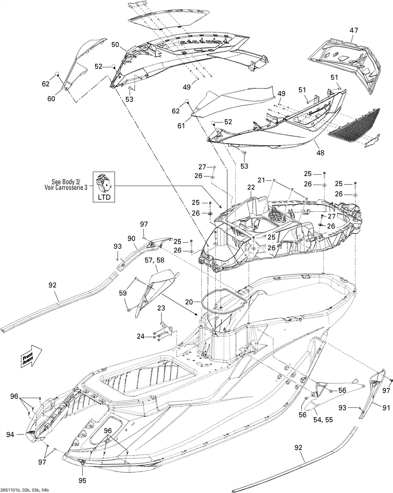 2016 sea doo spark parts diagram